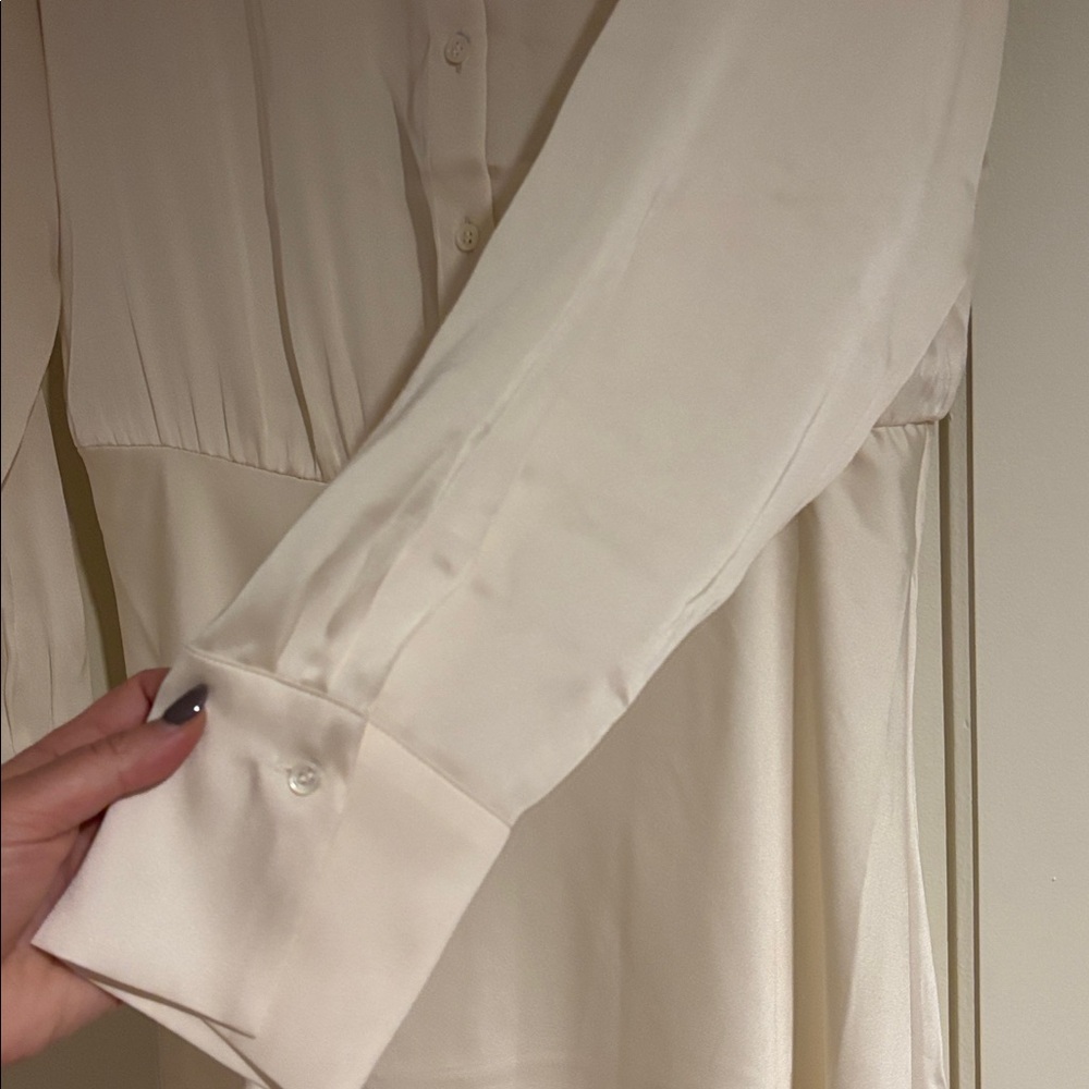 Favorite Daughter Take Me Seriously Long Dress-IVORY-Large - Picture 7 of 10